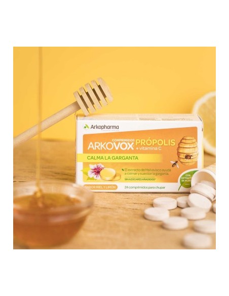 Arkovox Pr Polis Y Vitamina C Sabor Miel Y Lim N Comprimidos