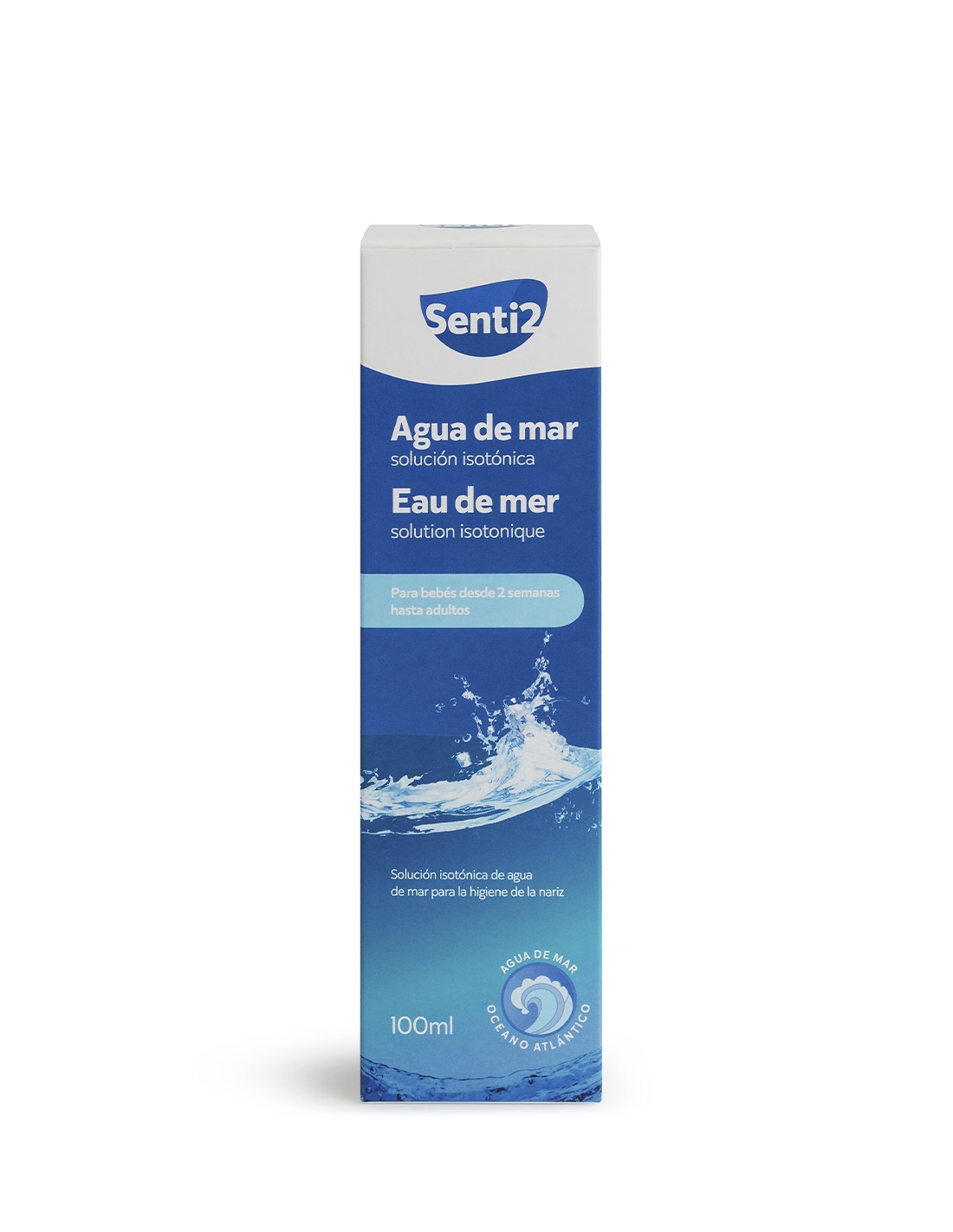 Pack 2 Spray Nasal Isotonique Senti2 100 Ml