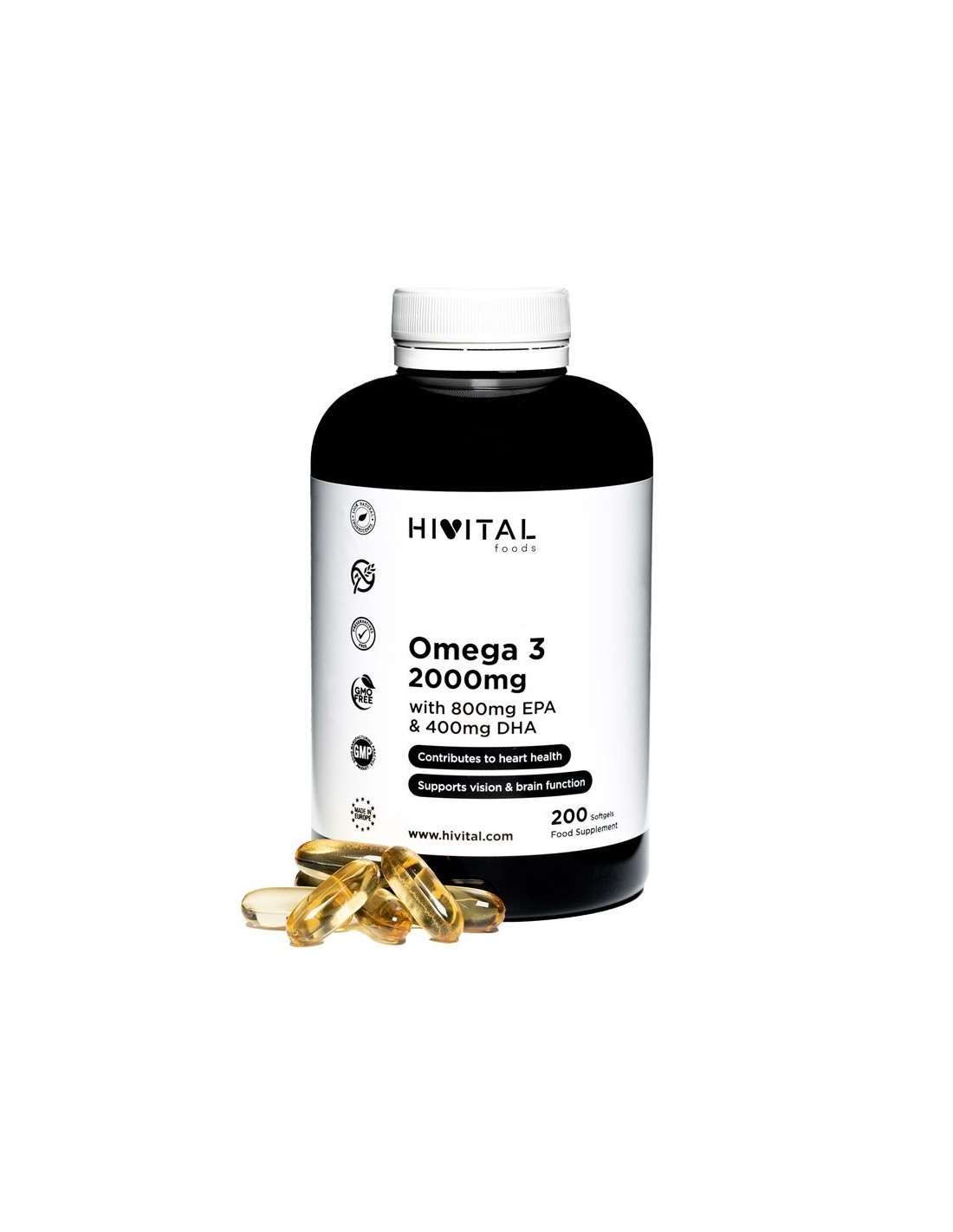 Hivital Omega 3 2000 mg 200 perlas